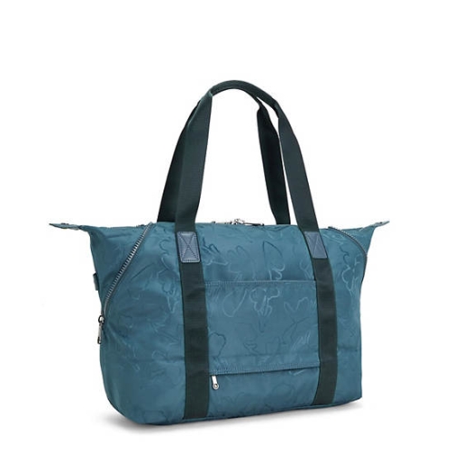 Kipling Art Medium Iconic Tote Bags Navy Grey | US03XLOHB