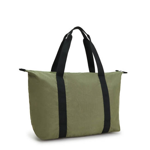 Kipling Art Medium Lite Tote Bags Olive | US30HLSAR