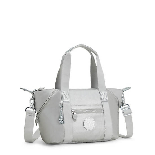 Kipling Art Mini Metallic Shoulder Bags Silver | US14HAKTQ