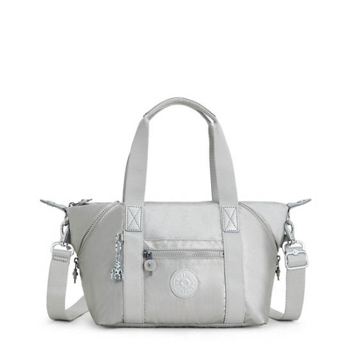 Kipling Art Mini Metallic Shoulder Bags Silver | US14HAKTQ