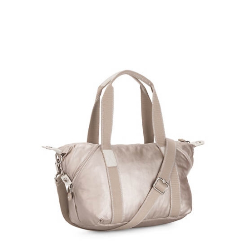 Kipling Art Mini Metallic Shoulder Bags Beige | US49AHCGV