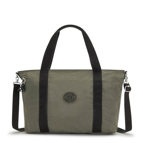 Kipling Asseni Tote Bags Green | US49TOIKP