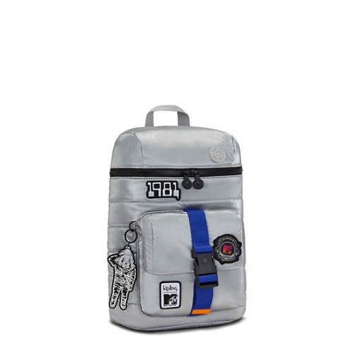 Kipling Bosko MTV Backpacks Silver | US29FAJGV