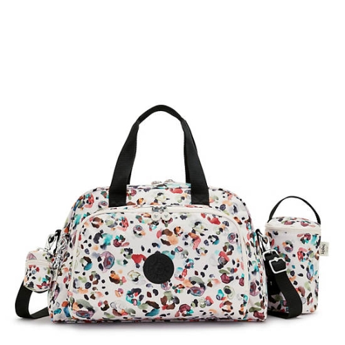 Kipling Camama Printed Diaper Bags White | US95LGWTA