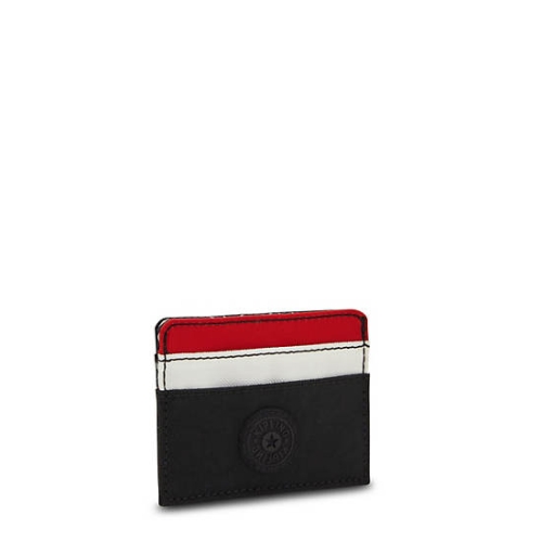 Kipling Cardy Card Holder Pouches Black Red | US07OXDMY