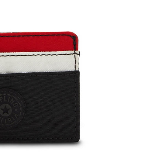 Kipling Cardy Card Holder Pouches Black Red | US07OXDMY