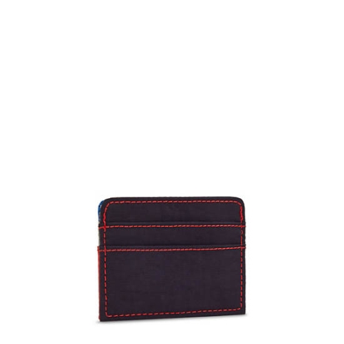 Kipling Cardy Card Holder Pouches Blue Red | US86XGPWE