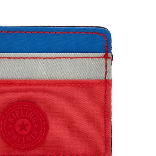 Kipling Cardy Card Holder Pouches Blue Red | US86XGPWE