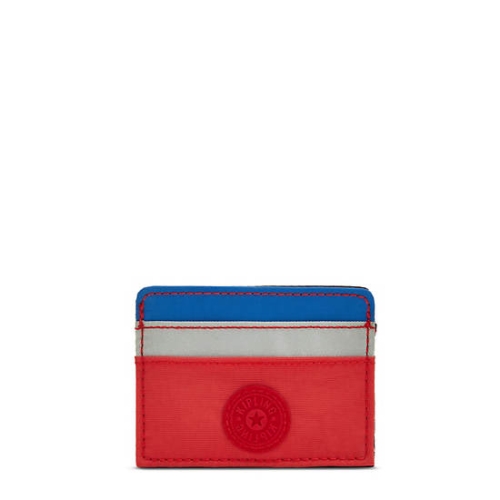 Kipling Cardy Card Holder Pouches Blue Red | US86XGPWE