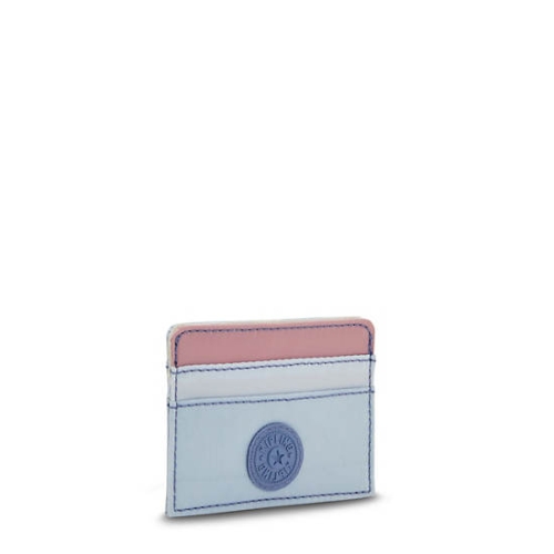 Kipling Cardy Card Holder Pouches Light Blue Pink | US47EBWRJ