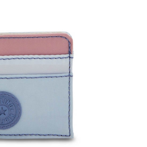 Kipling Cardy Card Holder Pouches Light Blue Pink | US47EBWRJ