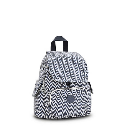 Kipling City Pack Mini Printed Backpacks White | US03JSTOH