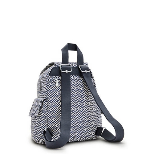 Kipling City Pack Mini Printed Backpacks White | US03JSTOH