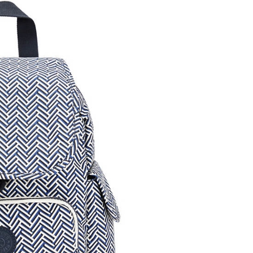 Kipling City Pack Mini Printed Backpacks White | US03JSTOH