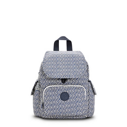 Kipling City Pack Mini Printed Backpacks White | US03JSTOH