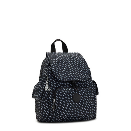 Kipling City Pack Mini Printed Backpacks Black | US50ZPEQC