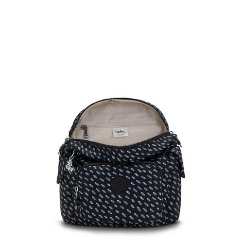 Kipling City Pack Mini Printed Backpacks Black | US50ZPEQC