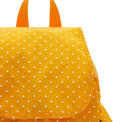 Kipling City Pack Mini Printed Backpacks Yellow | US58LBCNI