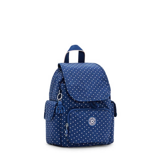 Kipling City Pack Mini Printed Backpacks Blue | US59HDFJB