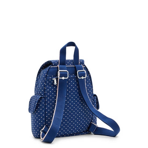 Kipling City Pack Mini Printed Backpacks Blue | US59HDFJB