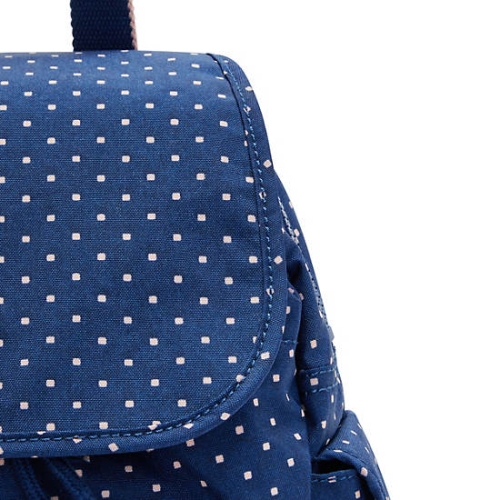 Kipling City Pack Mini Printed Backpacks Blue | US59HDFJB