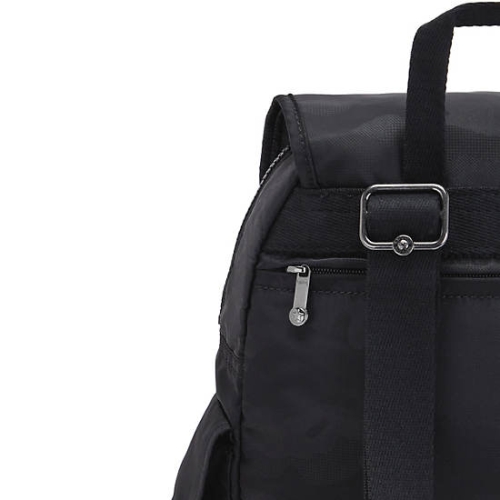 Kipling City Pack Small Classic Backpacks Black Camo | US41AMHZN