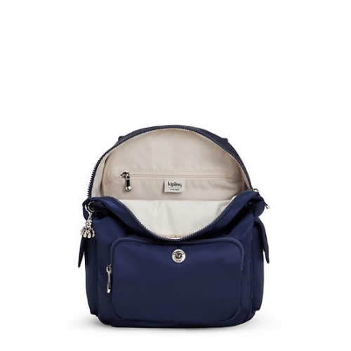 Kipling City Pack Small Classic Backpacks Blue | US43CEPFZ