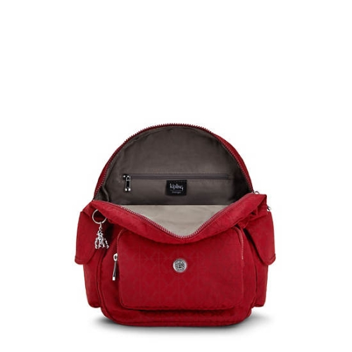 Kipling City Pack Small Classic Backpacks Red | US53LZGIA