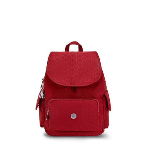 Kipling City Pack Small Classic Backpacks Red | US53LZGIA