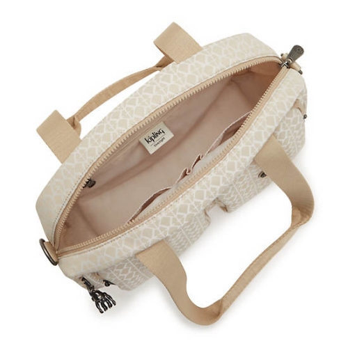 Kipling Cool Defea Classic Printed Shoulder Bags Beige | US36TBHKM