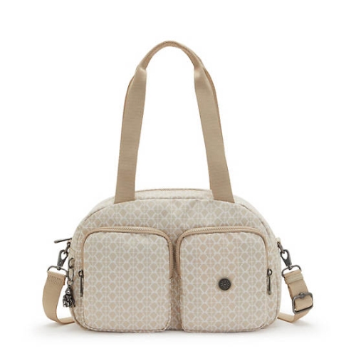 Kipling Cool Defea Classic Printed Shoulder Bags Beige | US36TBHKM