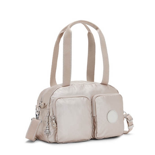 Kipling Cool Defea Metallic Shoulder Bags Beige | US41QGBVE