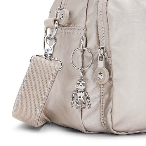 Kipling Cool Defea Metallic Shoulder Bags Beige | US41QGBVE