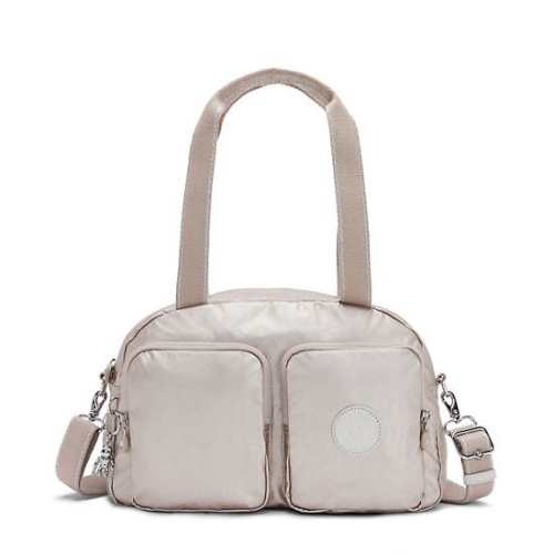 Kipling Cool Defea Metallic Shoulder Bags Beige | US41QGBVE