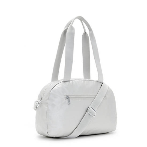 Kipling Cool Defea Metallic Shoulder Bags Silver | US79DZTRC