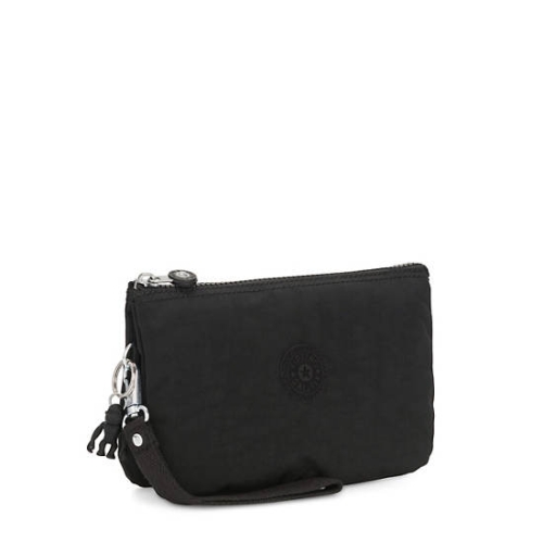 Kipling Creativity Extra Large Classic Wristlet Handbags Black | US95ALJRK