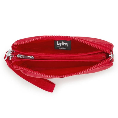 Kipling Creativity Extra Large Fashion Wristlet Pouches Burgundy | US08VEUGS