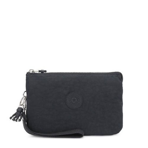 Kipling Creativity Extra Large Fashion Wristlet Pouches Navy | US74ZOBQL