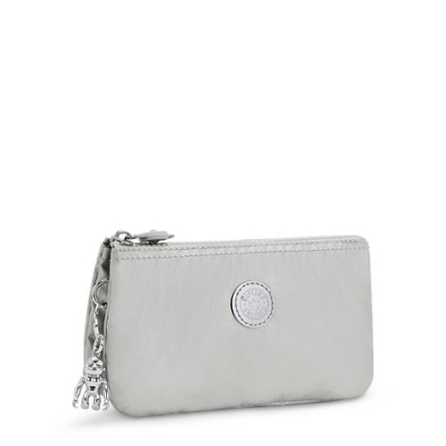 Kipling Creativity Large Metallic Pouches Beige | US40NSKXR