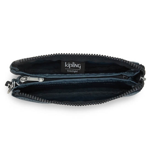 Kipling Creativity Large Pouches Navy Grey | US84RXAUY