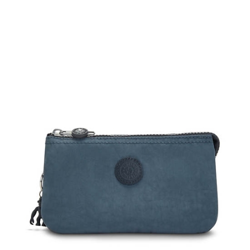 Kipling Creativity Large Pouches Navy Grey | US84RXAUY