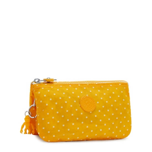 Kipling Creativity Large Printed Pouches Yellow | US36BZQIW