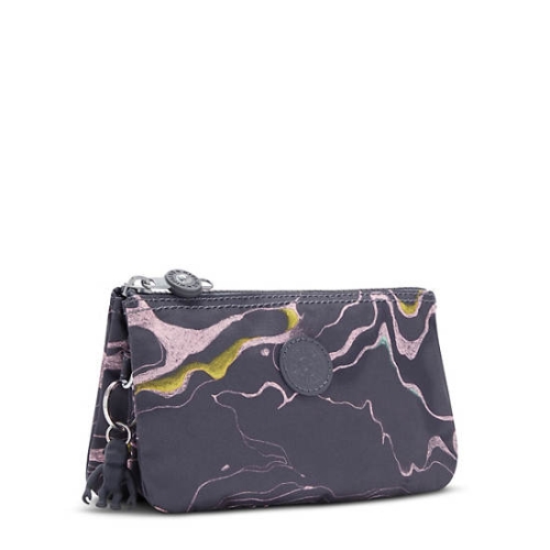 Kipling Creativity Large Printed Pouches Grey | US49GYPNV