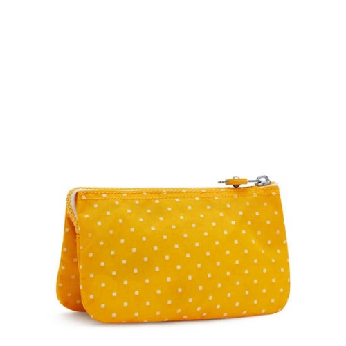 Kipling Creativity Large Printed Pouches Yellow | US62TURVS