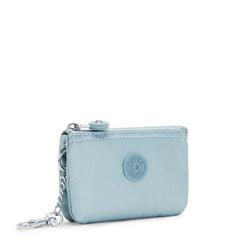 Kipling Creativity Mini Metallic Pouches Aqua | US91MIHCJ