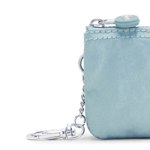 Kipling Creativity Mini Metallic Pouches Aqua | US91MIHCJ