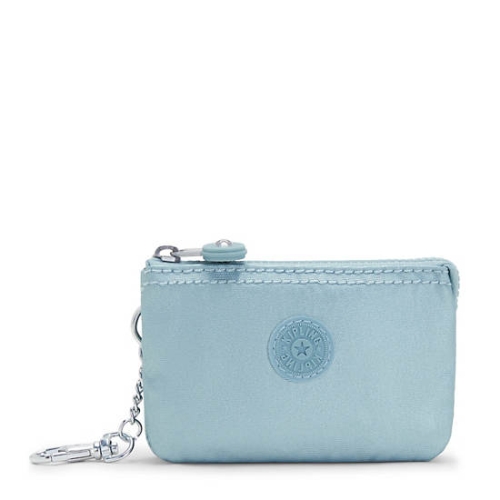 Kipling Creativity Mini Metallic Pouches Aqua | US91MIHCJ