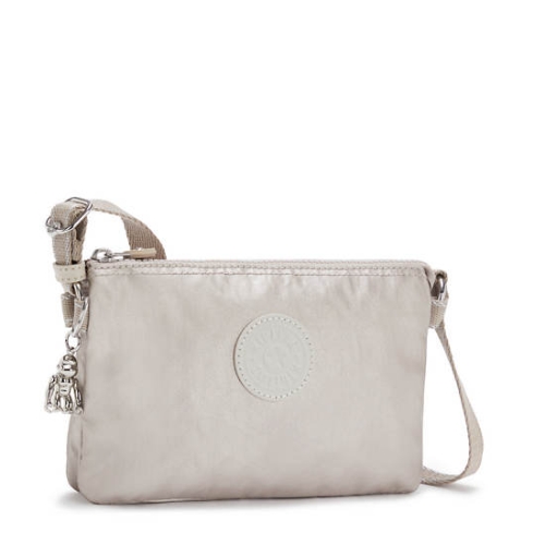 Kipling Creativity XB Metallic Crossbody Bags Beige | US26RAWTM