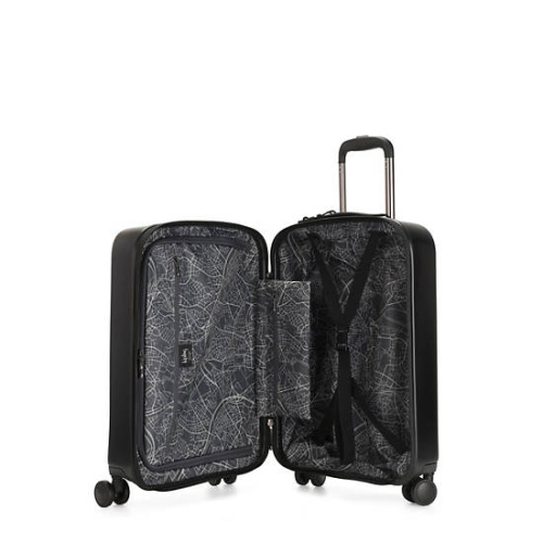 Kipling Curiosity Small 4 Wheeled Rolling Suitcases Black | US75LXTIA