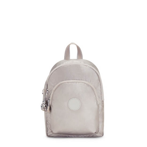 Kipling Curtis Compact Metallic Convertible Backpacks Beige | US45KGCSO